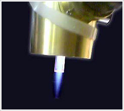 Plasma emitted from atmospheric pressure nitrogen gas