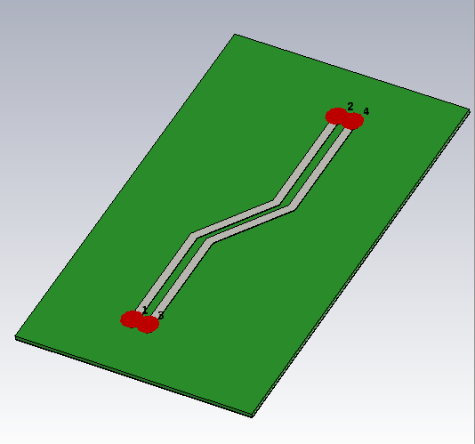 並行マイクロストリップ線路モデル