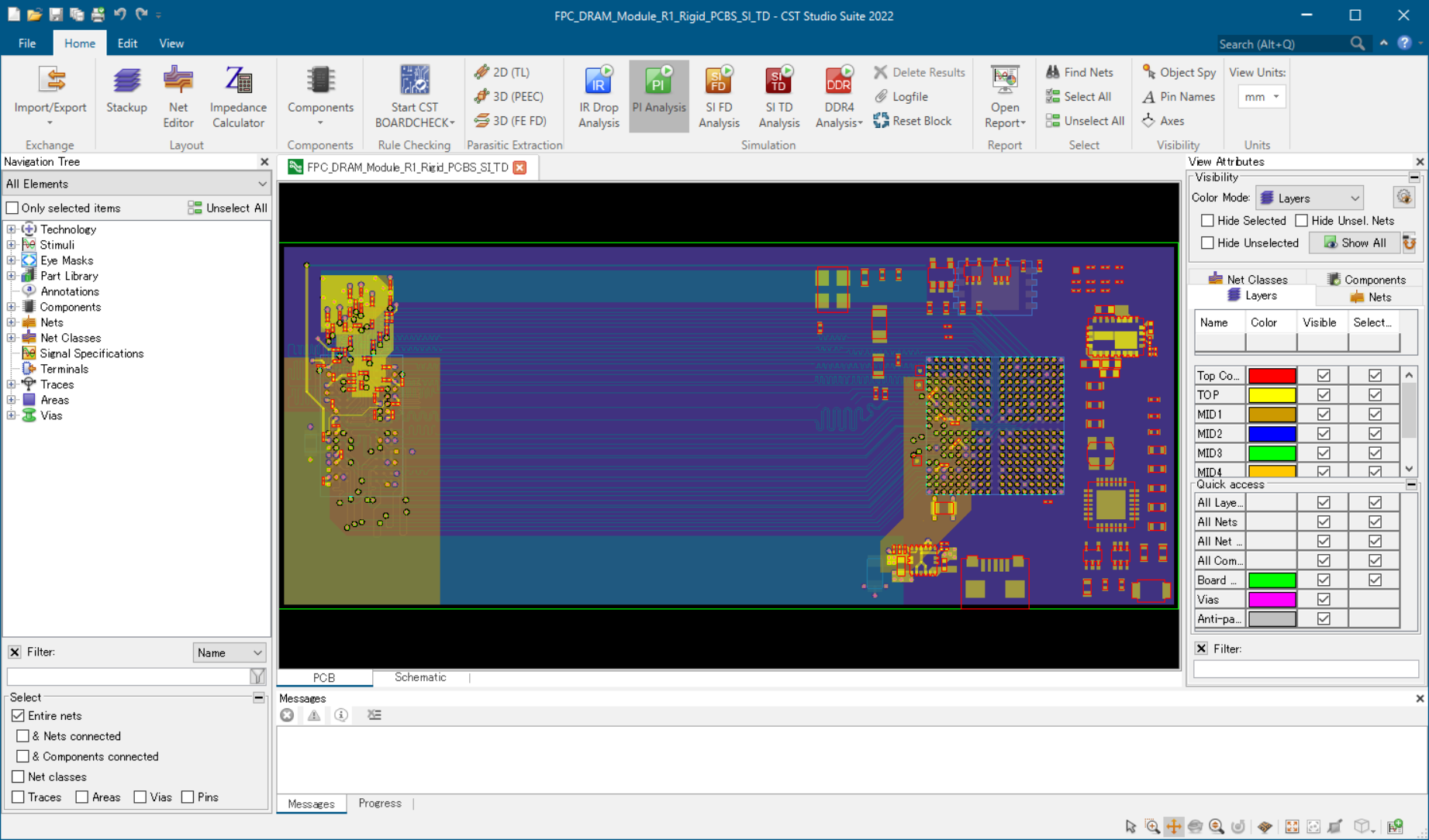 PCB Studioのユーザーインターフェイス