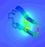 抵抗スポット溶接ガンの3次元電磁界シミュレーション
